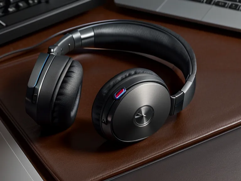 Headphones and keyboard setup for a retired professional's brain health routine
