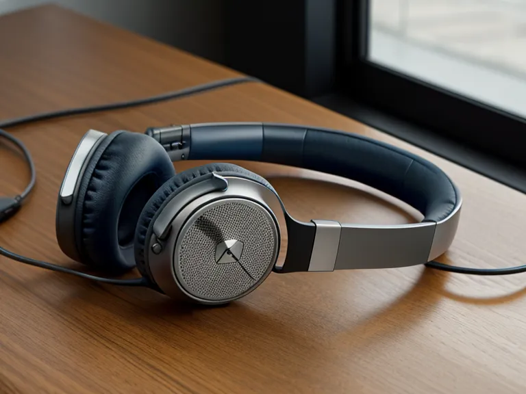 Headphones beside a supplement bottle, framing the audio supplements versus capsule side of a cognitive ROI comparison