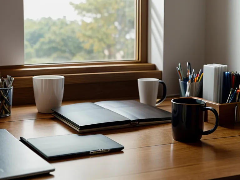Headphones and a water glass on a desk, part of a brain health tracking and cognitive decline prevention routine