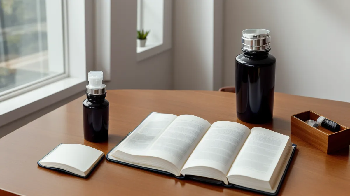 NeuroPrime memory support capsule bottle beside a spreadsheet tracking cognitive function test results