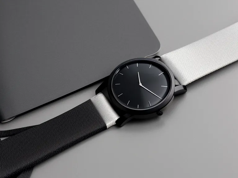 A sleep tracking wearable on a wrist next to a notebook with memory scores.